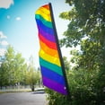 thumbnail image 5 of In the Breeze 4560 — 7-foot Rainbow Feather Banner — Large Banner for Events, Business, Sports, Pride, 5 of 5