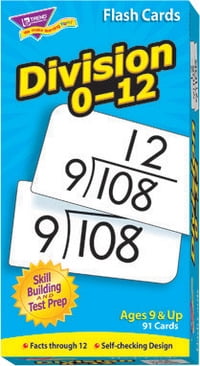 Trend Division Math Flash Cards, Set of 91