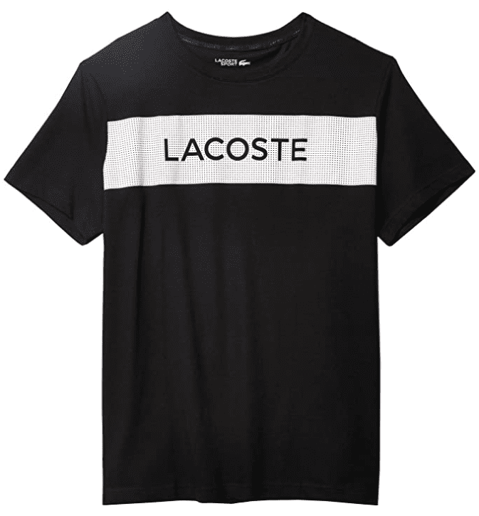 Lacoste Mens Sport Short Sleeve Techinical Jersey Graphic T-Shirt