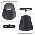 thumbnail image 3 of Abat-jour Tambour Noir 1Ensemble 5.5x5.5x5.1 Pouces en Métal Design Simple, 3 of 7