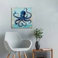 thumbnail image 5 of Acheng Beach Themed Room Decor Navy Blue Wall Art Sea Turtle Jellyfish Octopus Fish Picture Wall Decor Nursery Kids Bedroom Decorations Boho Ocean Animal Canvas Home Painting, 5 of 5
