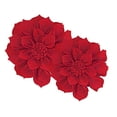 thumbnail image 6 of Fennco Styles Handmade 3D Heart-Shaped Petals Flower Decorative Throw Pillow Cover & Insert 16 Inch Round - Red Floral Pillow for Couch, Home Décor, Bedroom Décor and Holiday, Housewarming Gift, 6 of 8