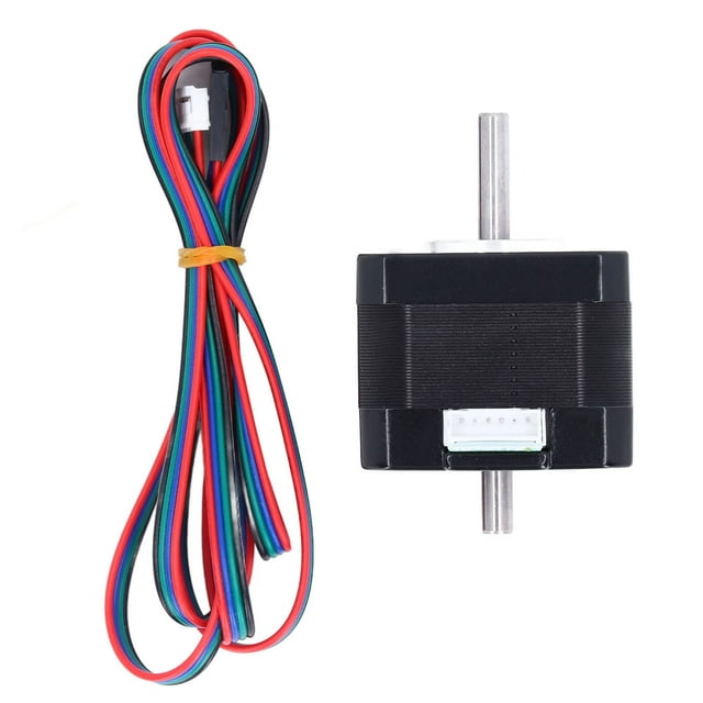 TICFOX Motor paso a paso para impresora 3D Samfox, eje de salida dual de 42 pasos, 1,3 A, 0,3 N·m, 2 fases, 4 cables, accesorio