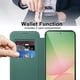 thumbnail image 3 of For Samsung Galaxy A56 5G Case Compatible with MagSafe RFID Blocking Leather Phone Cover - Dark Purp, 3 of 5