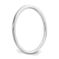 thumbnail image 6 of Solid 14K White Gold Wedding Band Ring Size 8, 6 of 7