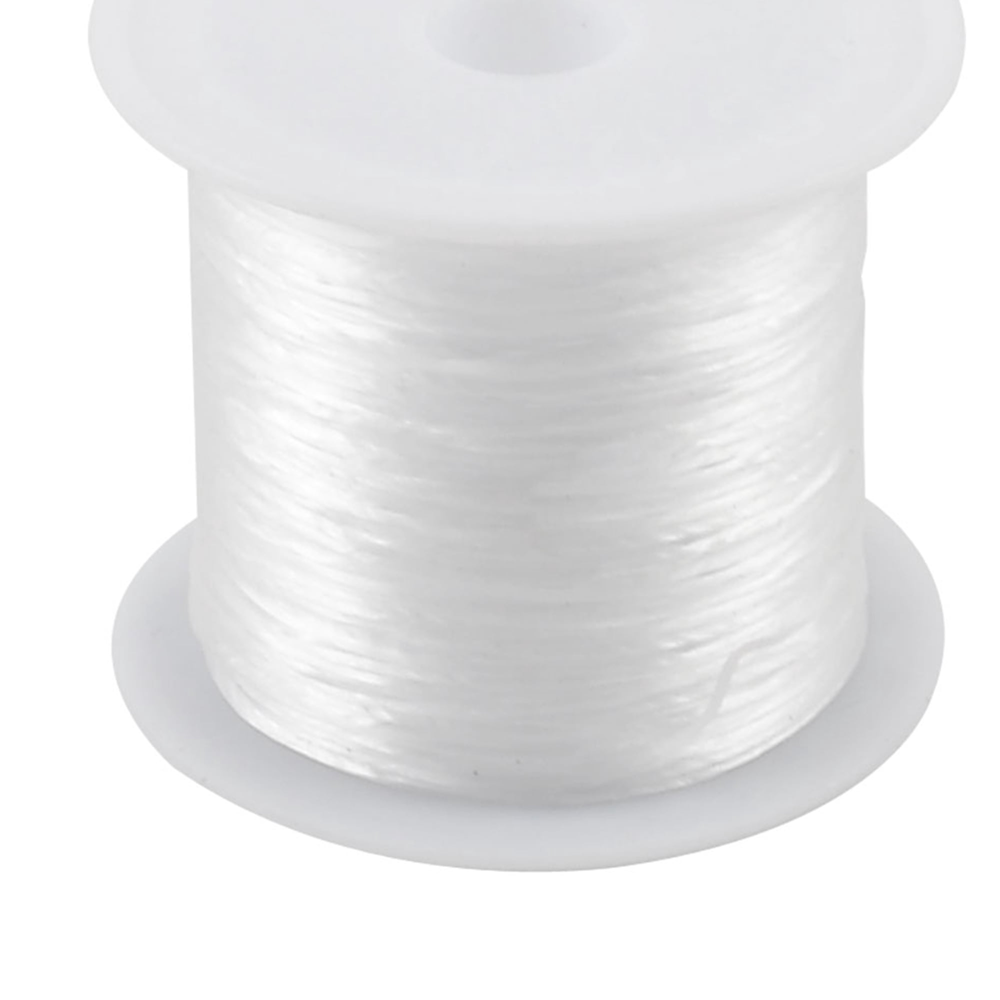Unique Bargains 1pcs 0.5mm Elastic Bracelet String Crystal Cord Jewelry Thread 8.5M White