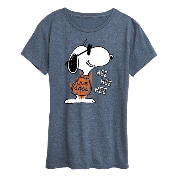 Peanuts - Joe Cool Hee Hee Hee - Women's Short Sleeve Graphic T-Shirt
