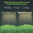 thumbnail image 5 of TRAMULL Stretchable 1000W LED Hydroponic Garden Grow Light/ Grow light for Plant  7x5ft Coverage with 2604Pcs LEDs ( Grey), 5 of 8