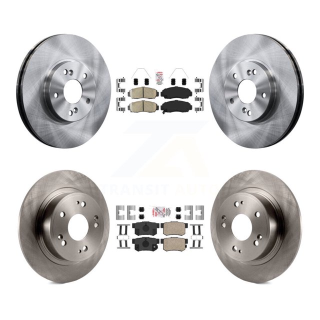Transit Auto Front Rear Ceramic Pads and Disc Brake Rotors Kit for Car 2006-2007 Honda Accord Hybrid with 3.0L FULL HYBRID EV-GAS (FHEV) engine K8A-106747
