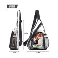 thumbnail image 3 of Deago Clear PVC Sling Bag Stadium Approved Clear Shoulder Crossbody Backpack for Hiking, Stadium or Concerts (Gray), 3 of 9