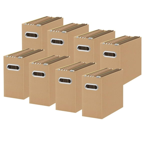 Organizador de archivos Oterri, cartón plegable, 31 x 13 x 25 cm x 8