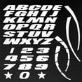 thumbnail image 2 of Blanco A-Z 0-9 Pegatina Alta 2,7 Cm Coche Motocicleta Universal Personalidad De La Rueda 3D Inglés Letra Número Neumático, 2 of 4
