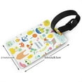 thumbnail image 4 of Daiia Summer Animal Durable Luggage Tags with Secure Strap Travel ID Tags Suitcase ID Tags Bag Identification Tags - Easy Identification for Men and Women, 4 of 8