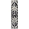 thumbnail image 4 of JONATHAN Y MODERN PERSIAN 2 x 8 Runner Rug, Modern Persian Vintage Medallion - Black/Ivory, MDP106F-28, 4 of 8