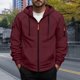 thumbnail image 1 of pstuiky camisa de manga larga para hombre, Chaqueta tipo cárdigan con capucha y cremallera de manga larga de color liso para hombre Tops casuales para hombres xl, 1 of 5