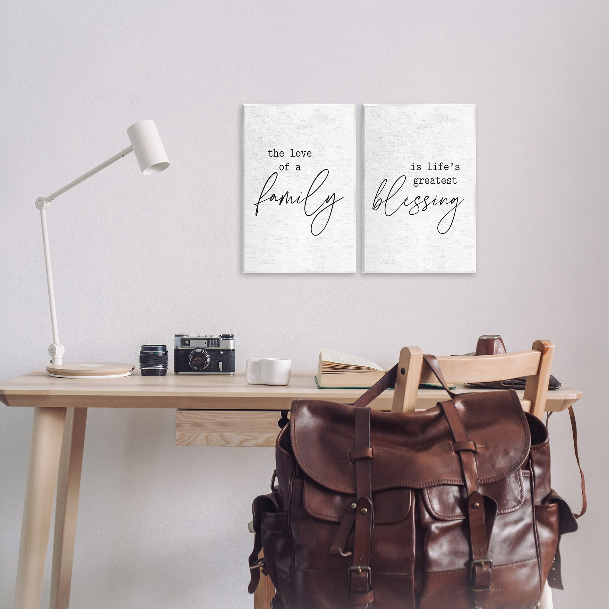 Stupell Industries Love of Family is Life's Greatest Blessing Minimal Quote Wall Plaque Design by Lettered and Lined