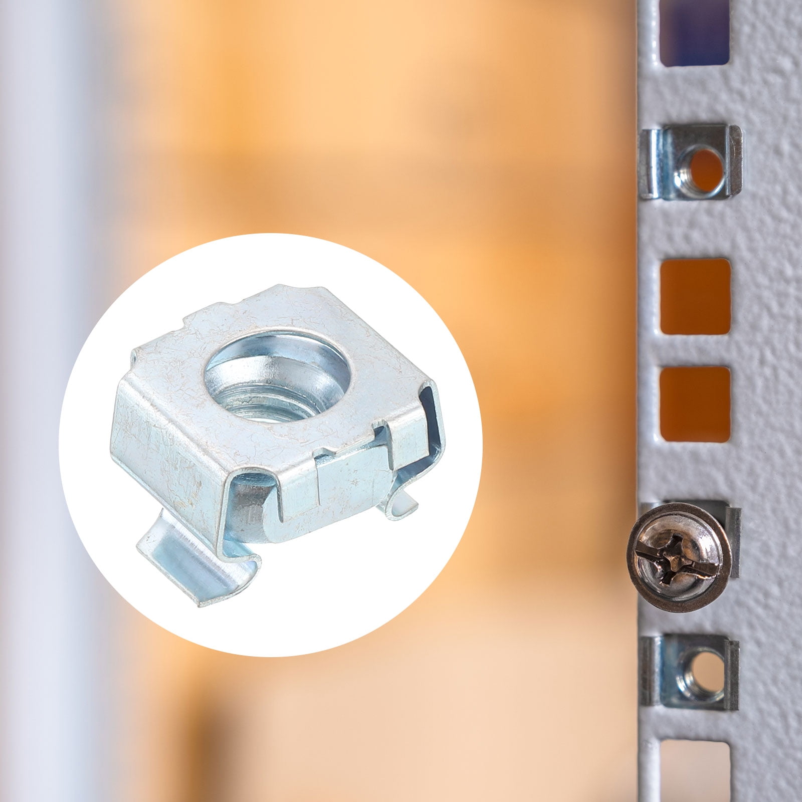 Uxcell 5/16-18 Cage Nut, 10 Pack Snap-in Cage Nuts, Carbon