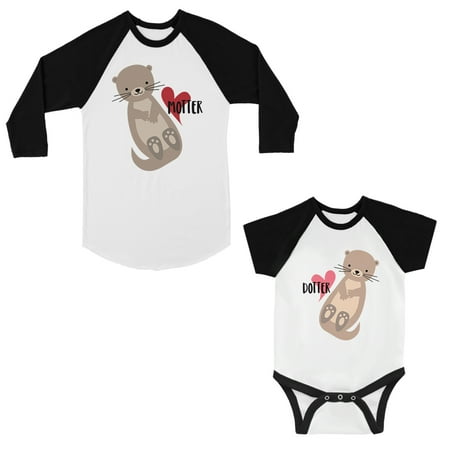 

Motter Dotter Mom and Baby Matching Baseball Shirts New Mom Gifts