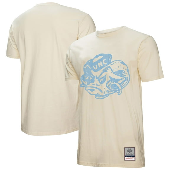 Men's Mitchell & Ness Cream North Carolina Tar Heels Vintage Tone T-Shirt