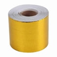 thumbnail image 5 of 9mx5cm Fiberglass Heat Reflective Tape Gold High Temperature Heat and Sound Shield Wrap Roll Adhesive New Car Accessories, 5 of 5