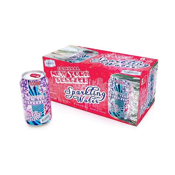 Original New York Seltzer Sparkling Water 6 Berry 12 oz Cans Pack of 8