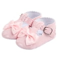 thumbnail image 2 of Honeeladyy Toddler Kid Shoes Toddler Shoes Baby Girls Cute Fashion Hollow Out Bow Non-slip Soft Bottom Sandals Pink Sales, 2 of 6