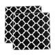 thumbnail image 3 of 2 posavasos cuadrados de cristal para bebidas, manteles individuales para , alfombrilla para tazas, color negro Yuyangstore Table Cup Mat Square, 3 of 8