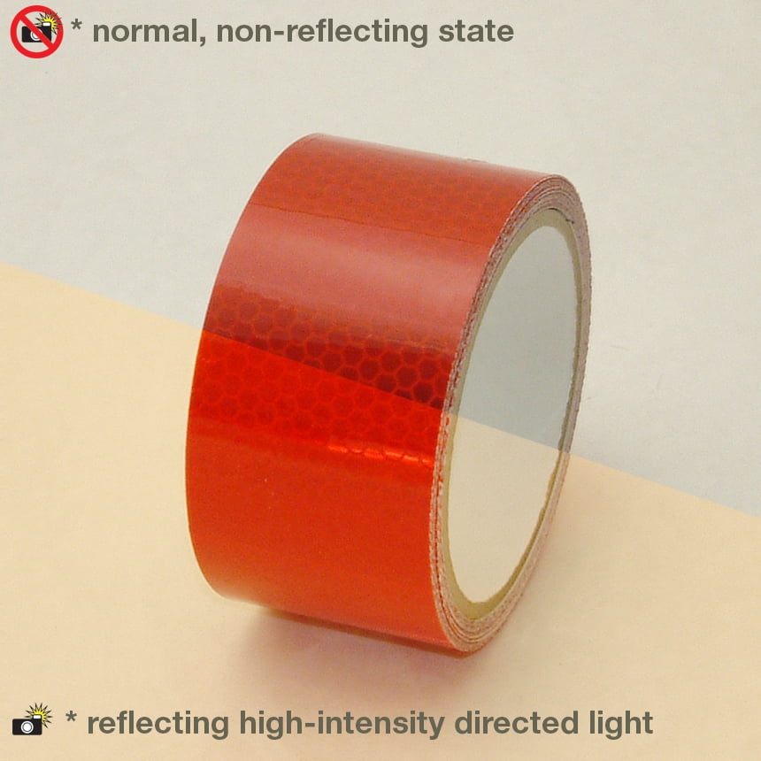 Oralite (Reflexite) 5900 HIP Prismatic-Grade Reflective Tape: 2 in x 15 ft. (Red)