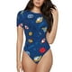 thumbnail image 1 of Fotbe Space Body de Mujer con Cuello Redondo y Mangas Cortas, Sin Mangas Ajustado, Suave, Cómodo y Básico-Large, 1 of 7