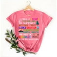 thumbnail image 3 of Pisexur Hauts pour Femmes, Hauts d'Été pour Femmes, Nouveau Pull à Manches Courtes Col Rond Décontracté Imprimé Rose, 2TG, 3 of 4