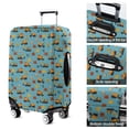 thumbnail image 5 of Cartoon Construction Vehicles Road Signs Luggage Cover Fashion Suitcase Cover Baggage Covers Fit 25-28 Inch Luggage (Go Travel), 5 of 5