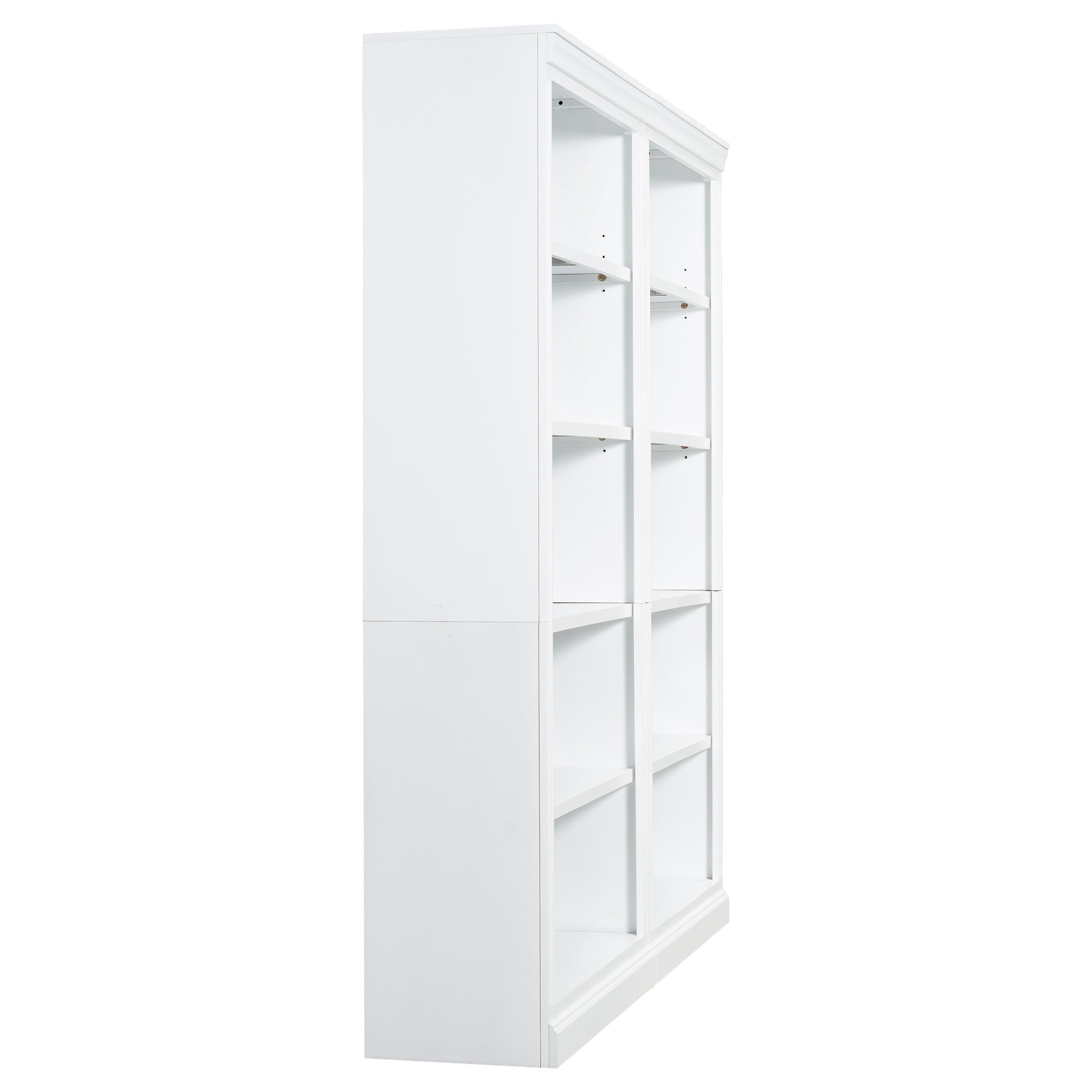 Euroco 83" Tall Wood Bookcase Suite ,5-Tier Home Decor Bookshelves Suite with Adjustable Shelves,Storage Organizer for CDs/Books/Movies,Free Standing Storage Shelves Suite