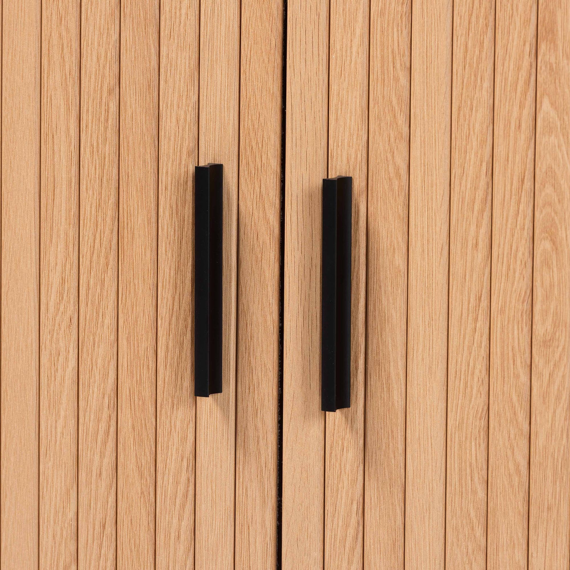 Baxton Studio Lucia Mid-Century Storage Cabinet, 35", Light Oak