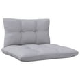 thumbnail image 3 of vidaXL 3-Seater Garden Sofa with Grey Cushions Solid Pinewood, 3 of 5