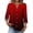 Red, variant on Bbyeadc Button Up Shirts for Women 3/4 Length Sleeve V Neck Top Tie Dye Comfortable Top Fashion Loose Summer Shirts,Purple Pink(XL)
