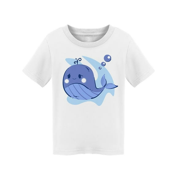 Cute Funny Blue Whale T-Shirt Toddler -Image by Shutterstock,  3 Toddler