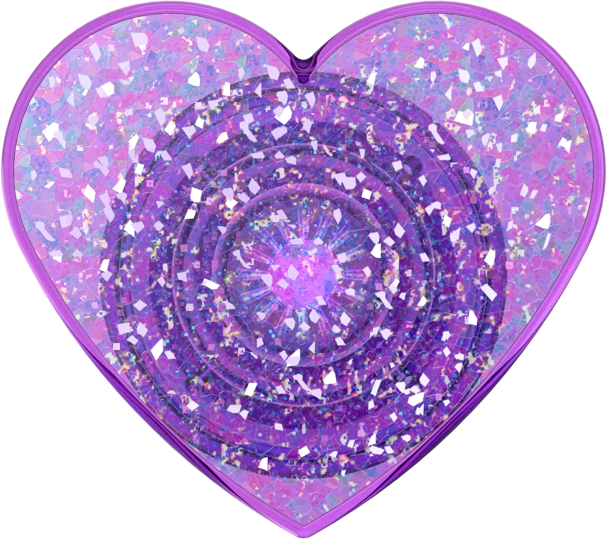 PopSockets Iridescent Confetti Dreamy Heart Phone Grip photo 2
