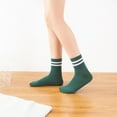 thumbnail image 4 of HNMKIU Unisex Striped Dress Socks Novelty Casual Athletic Wear For College Tennis And Everyday Use E,One Size, 4 of 4