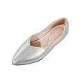 thumbnail image 1 of Zapatos Casuales de las Mujeres Metálicos Punta Del Dedo Del Pie Planos, Punta Del Dedo Del Pie Planos Suaves Suela Brillante Mochilas, 1 of 9