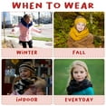 thumbnail image 5 of Funky Junque Kids Winter Infinity Scarf – Toddler & Baby Neck Warmer for Ages 1–6, Soft Acrylic Girls Scarf, Cozy Cold Weather Accessory - Rose Mix, 5 of 5