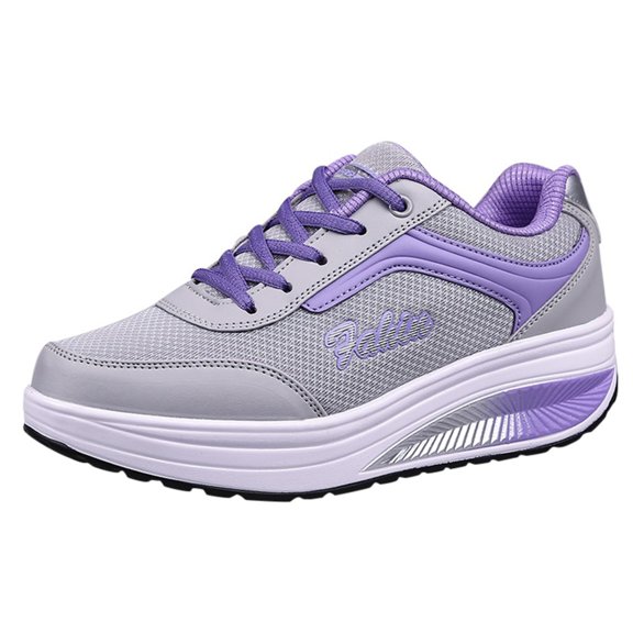 NOKIO Women Cushion Sneakers Bowling Shoes for Ladies, Lightweight L𝗈w-top Sport Shoes Breathable Mesh Running Shoes Lightweight Non S𝗅ip Athlet𝗂c Shoes for Back to College