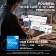thumbnail image 3 of Dell Inspiron 15 3530 Laptop, 15.6" FHD Touchscreen, Intel Core i5-1334U, 16GB RAM, 1TB SSD, Windows 11 Home in S Mode, Carbon Black, 3 of 9