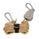 thumbnail image 4 of Colgador de Cuerda de Polea de Trinquete shamjiam Cuerda de viento para tienda Marrón, 4 of 8