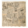 thumbnail image 3 of Ambesonne Cream Shower Curtain, Fashion Magazine Woman, 69"Wx75"L, Cream, 3 of 5