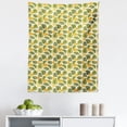 thumbnail image 1 of Leaves Tapestry, Monstera Plants and Blossoming Flowers from Hawaii Tropical, Fabric Wall Hanging Decor for Bedroom Living Room Dorm, 5 Sizes, Olive Green Pale Yellow, by Ambesonne, 1 of 1