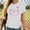 White, variant on Breast Cancer Shirts for Women Pink Ribbon and Butterfly Short Sleeve Loose V Neck Tshirts