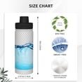thumbnail image 3 of Cauagu Crystal Clear Water Splash Print 18oz Vacuum Insulated Stainless Steel Water Bottle,Coffee Travel Mug Spill Proof with Lid,Thermos Cup for Keep Hot/Ice Water Drinks, 3 of 7