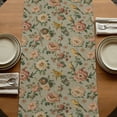thumbnail image 5 of Table Runners 90 Inches Long Dress Scarves, Vintage Spring Floral Farmhouse Coffee/Dining/Kitchen Table Runner for Living Room, Farmhouse Flowers Green Vintage 13x90 Inch, 5 of 9