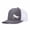 Gray ang white, variant on Running Horse Color Block Trucker Hat Unisex Adjustable Cotton Breathable Fashion Cap for Travel Daily Wear