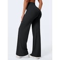 thumbnail image 2 of Olaglory Flare Leggings for Women Bootcut Yoga Pants Women, No Front Seam, High Waist, Tummy Control, Buttery, Booty Lifting for Casual Workout Gym, Black, 2 of 7
